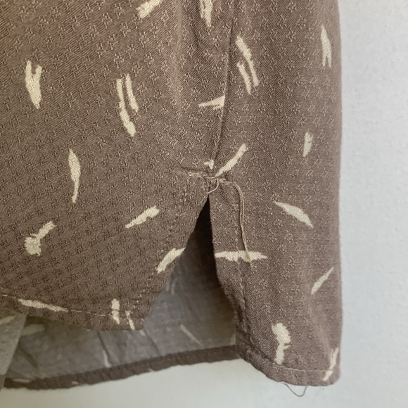 Bohme tan patterned short sleeve top - Picture 4 of 4